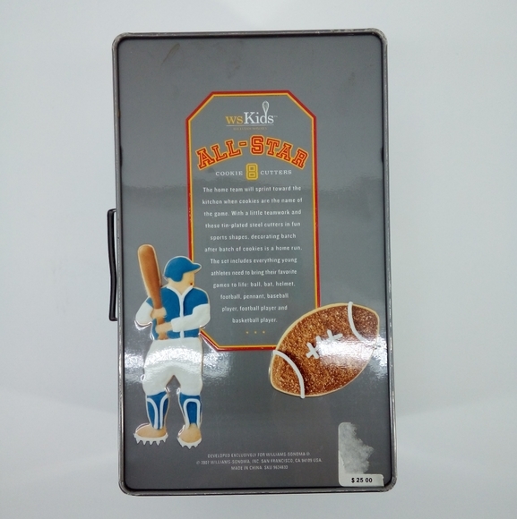 Williams-Sonoma Kids Empty Boys Sports Cookie Cutter Locker Empty w. Shelf - Picture 3 of 8